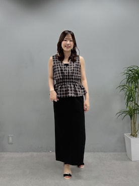 「アイテム（スカート）」を使った、アコ@骨格ストレートさん（レディース・164cm・30代）の夏コーディネート