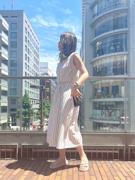 アコ@骨格ストレートさん（レディース・164cm）の夏コーディネート