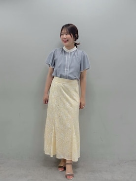 「natural couture（ナチュラルクチュール）のアイテム（シャツ/ブラウス）」を使った、アコ@骨格ストレートさん（レディース・164cm）の夏コーディネート