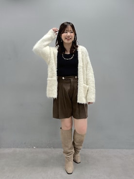 「アイテム（カーディガン/ボレロ）」を使った、アコ@骨格ストレートさん（レディース・164cm）の夏コーディネート