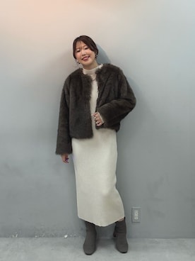 「アイテム（ノーカラージャケット）」を使った、アコ@骨格ストレートさん（レディース・164cm）の秋コーディネート