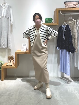「ほめられ本命コーデ」｜「アイテム（キャミソール）」を使った、アコ@骨格ストレートさん（レディース・164cm）の冬コーディネート
