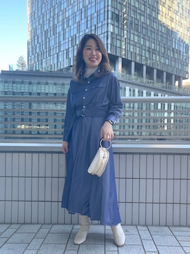 アコ@骨格ストレートさん(レディース・164cm)の冬コーディネート