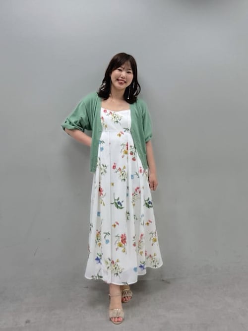 ガーデンフラワー柄フレアキャミワンピース（ワンピース