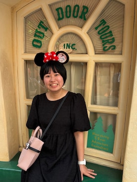 「Disney（ディズニー）のアイテム」を使った、はなよさん（レディース・155cm）の夏コーディネート