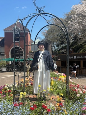 「Samansa Mos2（サマンサ モスモス）のアイテム」を使った、はなよさん（レディース・155cm）の春コーディネート