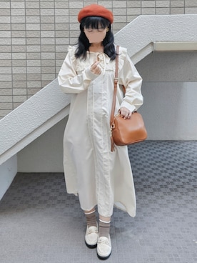 「アイテム（その他）」を使った、こうめさん（レディース・155cm）の秋コーディネート