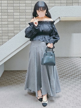 「SNIDEL（スナイデル）のアイテム」を使った、こうめさん（レディース・155cm）の秋コーディネート