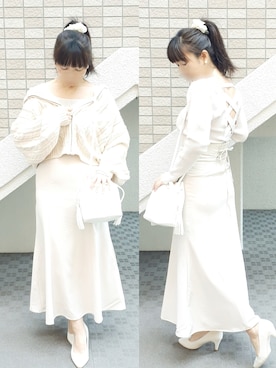 「アイテム（雑誌）」を使った、こうめさん（レディース・155cm）の春コーディネート