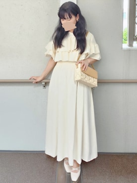 「LILY BROWN（リリーブラウン）のアイテム」を使った、こうめさん（レディース・155cm）の夏コーディネート