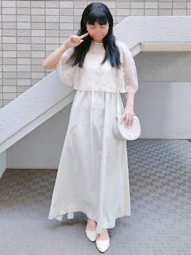 「Honeys（ハニーズ）のアイテム」を使った、こうめさん（レディース・155cm）の夏コーディネート