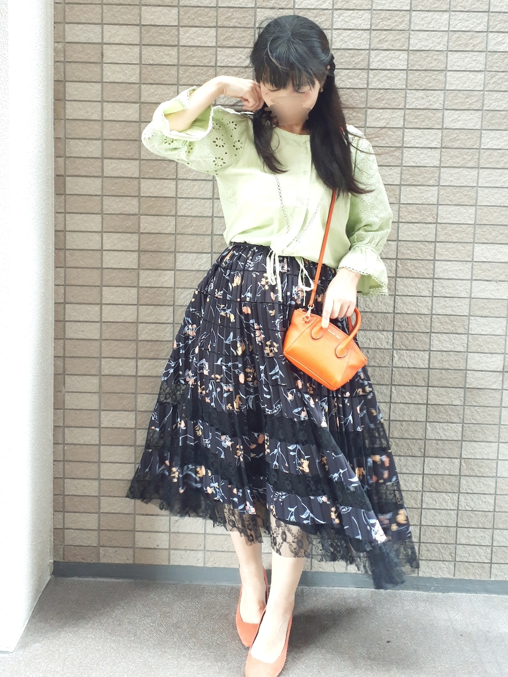 MERCURYDUO（マーキュリーデュオ）の「フラワープリーツレース切替  