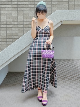 「KOBE LETTUCE（コウベレタス）のアイテム」を使った、こうめさん（レディース・155cm）の夏コーディネート
