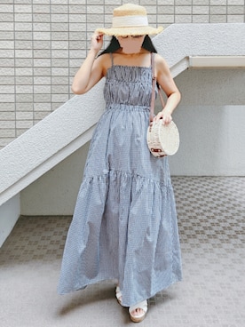 「clear（クリア）のアイテム」を使った、こうめさん（レディース・155cm）の夏コーディネート