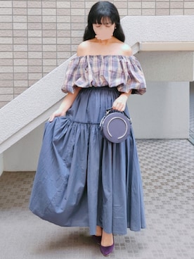 「coca（coca）（コカ）のアイテム」を使った、こうめさん（レディース・155cm）の秋コーディネート