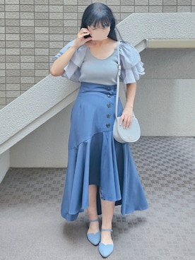 「Honeys（ハニーズ）のアイテム」を使った、こうめさん（レディース・155cm）の秋コーディネート