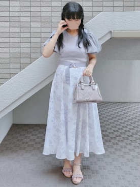 「アイテム（イヤリング）」を使った、こうめさん（レディース・155cm）の秋コーディネート