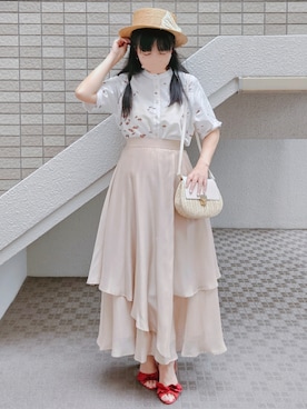 「アイテム（その他）」を使った、こうめさん（レディース・155cm）の秋コーディネート