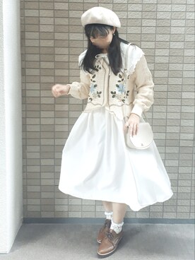「アイテム（雑誌）」を使った、こうめさん（レディース・155cm）の秋コーディネート