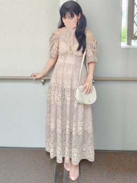 「アイテム（イヤリング）」を使った、こうめさん（レディース・155cm）の夏コーディネート