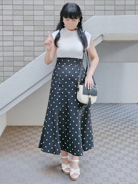 「大人ガーリー」｜「アイテム（その他）」を使った、こうめさん（レディース・155cm）の夏コーディネート