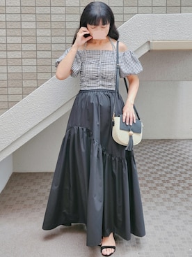 「SESTO（セスト）のアイテム」を使った、こうめさん（レディース・155cm）の夏コーディネート