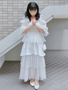 「アイテム（パンプス）」を使った、こうめさん（レディース・155cm）の秋コーディネート