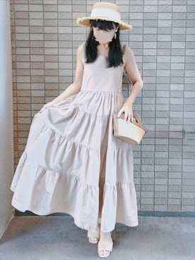 「アイテム（その他）」を使った、こうめさん（レディース・155cm）の夏コーディネート