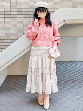 「アイテム（アクセサリー）」を使った、こうめさん（レディース・155cm）の冬コーディネート