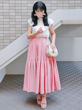 「NOELA（ノエラ）のアイテム」を使った、こうめさん（レディース・155cm）の夏コーディネート