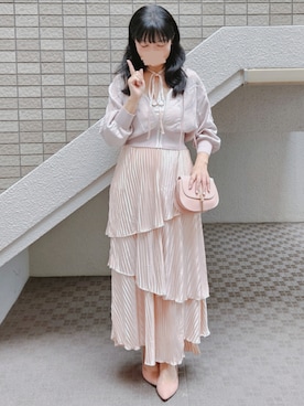 「アイテム（パンプス）」を使った、こうめさん（レディース・155cm）の秋コーディネート