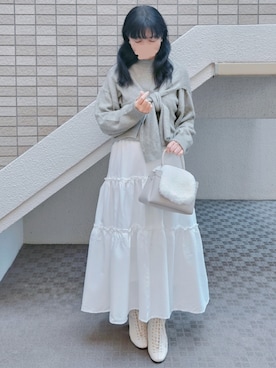 「アイテム（その他）」を使った、こうめさん（レディース・155cm）の冬コーディネート