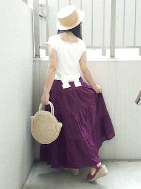 「サークルバッグ」｜こうめさん（レディース・155cm）の秋コーディネート