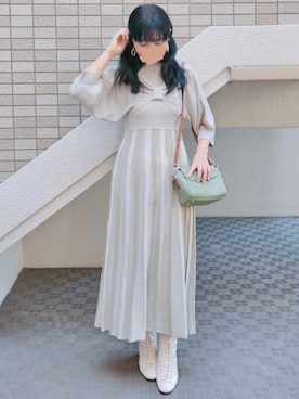 「アイテム（アクセサリー）」を使った、こうめさん（レディース・155cm）の冬コーディネート