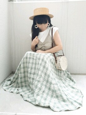 「サークルバッグ」｜こうめさん（レディース・155cm）の秋コーディネート