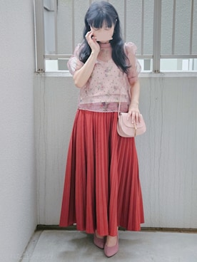 シャツ/ブラウスを使った「プリーツスカート」の人気ファッション