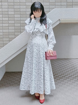 「アイテム（イヤリング）」を使った、こうめさん（レディース・155cm）の秋コーディネート