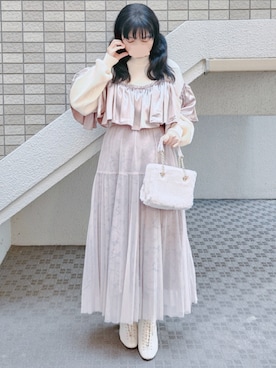 「アイテム（その他）」を使った、こうめさん（レディース・155cm）の冬コーディネート