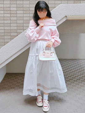 「SNIDEL（スナイデル）のアイテム」を使った、こうめさん（レディース・155cm）の春コーディネート