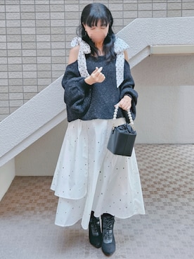 「DAISO（DAISO）のアイテム」を使った、こうめさん（レディース・155cm）の春コーディネート