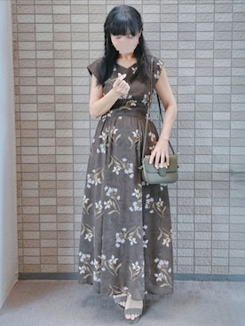 「アイテム（イヤリング）」を使った、こうめさん（レディース・155cm）の秋コーディネート