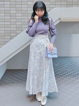 「SNIDEL（スナイデル）のアイテム」を使った、こうめさん（レディース・155cm）の春コーディネート