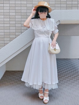 「Honeys（ハニーズ）のアイテム」を使った、こうめさん（レディース・155cm）の秋コーディネート