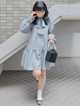 「アイテム（パンプス）」を使った、こうめさん（レディース・155cm）の秋コーディネート
