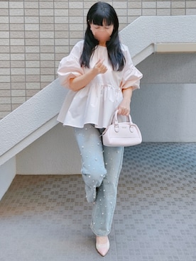 「coca（coca）（コカ）のアイテム」を使った、こうめさん（レディース・155cm）の春コーディネート