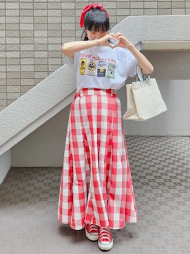 「CONVERSE ALL STAR（コンバースオールスター）のアイテム」を使った、こうめさん（レディース・155cm）の秋コーディネート