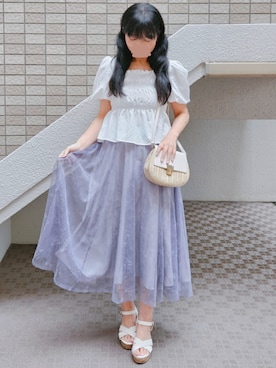 「NOELA（ノエラ）のアイテム」を使った、こうめさん（レディース・155cm）の夏コーディネート