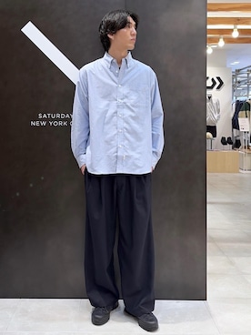 「Saturdays NYC（サタデーズ ニューヨークシティ ）のアイテム」を使った、SHUNSUKEさん（メンズ・185cm）の秋コーディネート