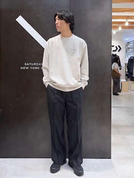 「Saturdays NYC（サタデーズ ニューヨークシティ ）のアイテム」を使った、SHUNSUKEさん（メンズ・185cm）の秋コーディネート