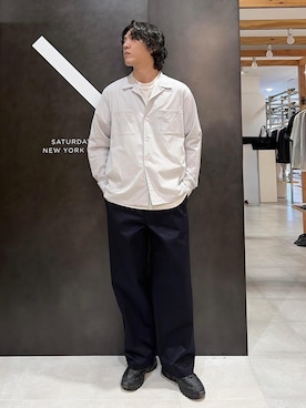 「Saturdays NYC（サタデーズ ニューヨークシティ ）のアイテム」を使った、SHUNSUKEさん（メンズ・185cm）の春コーディネート